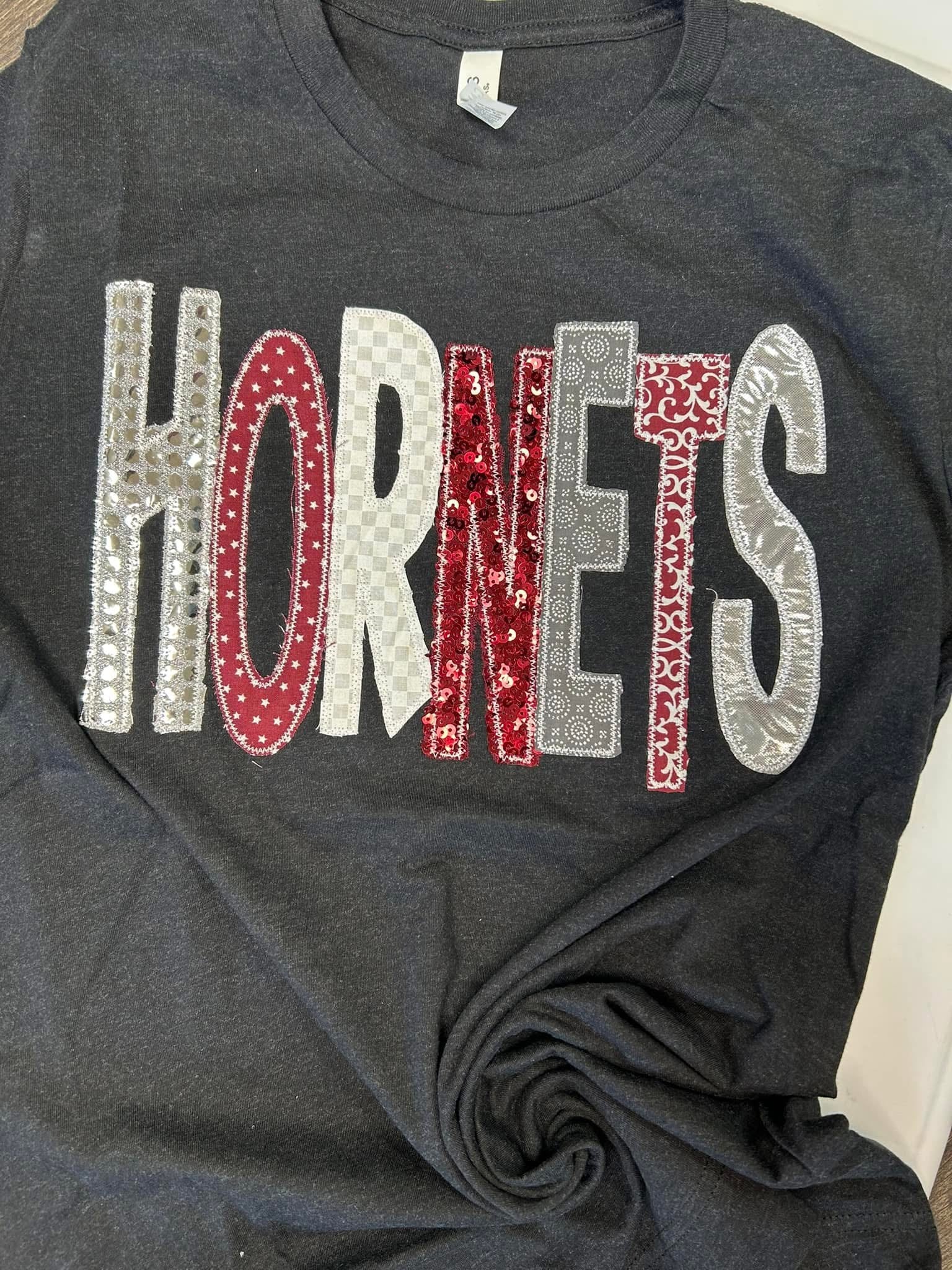Comfort Color Mixed Fabric Applique Spirit Tee