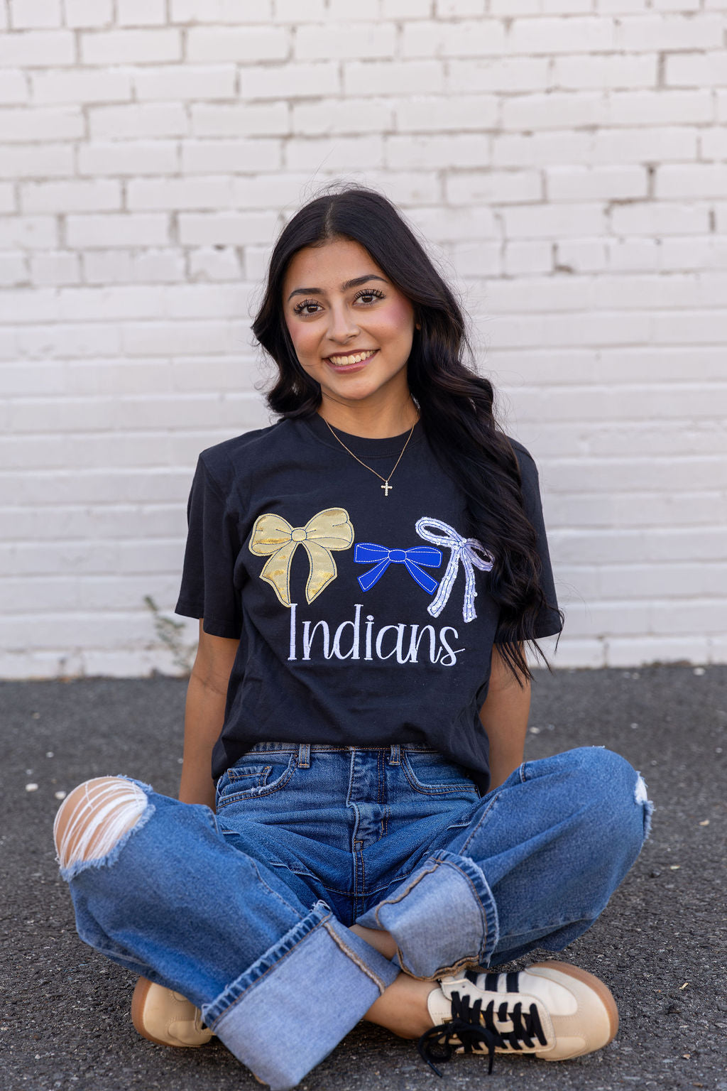 Adult 3 Bow Embroidered Spirit Tee