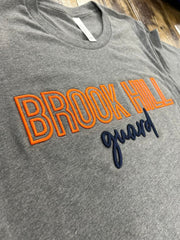 Bella Canvas Block Text Puff Embroidered Spirit Tee