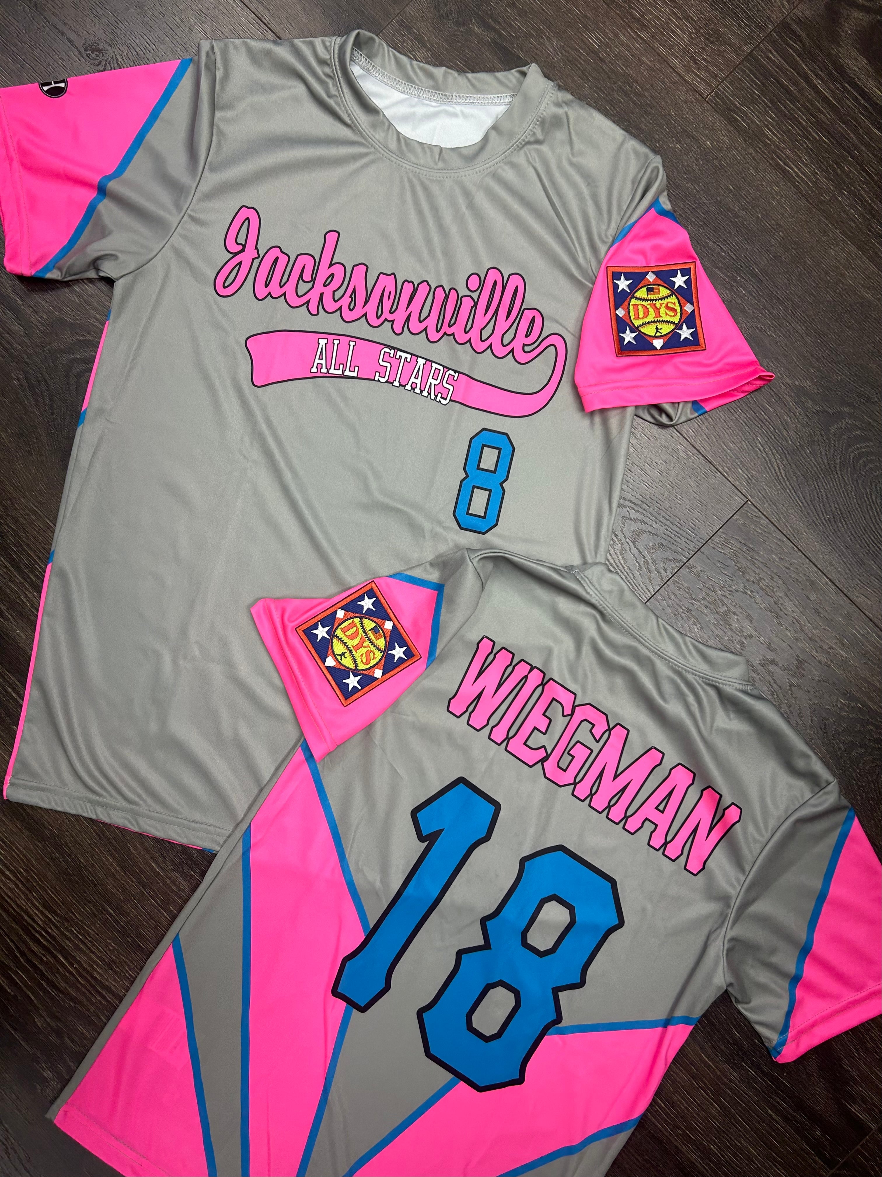 Custom Neon Pink Team Jersey