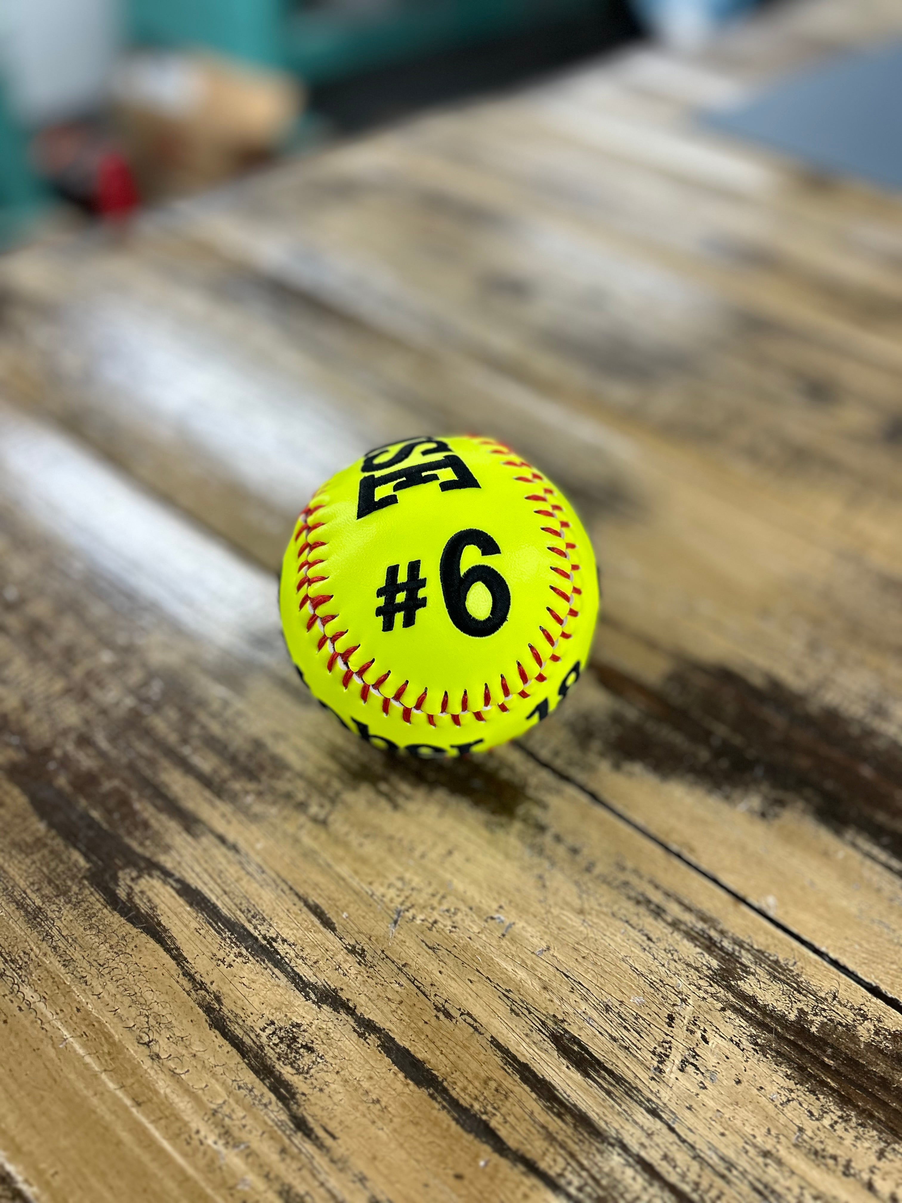 Custom Embroidered Softball