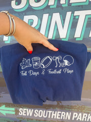 Fall Days & Football Plays Tee