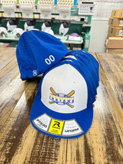 Royal & White Tri Custom Baseball Hat