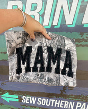 White Camo Leopard Mama Tee
