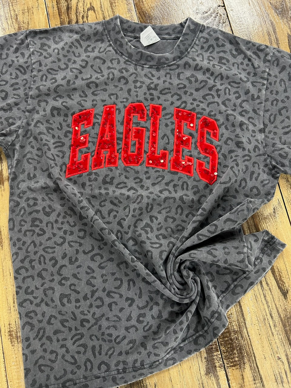 Leopard Sequin Mascot Tee