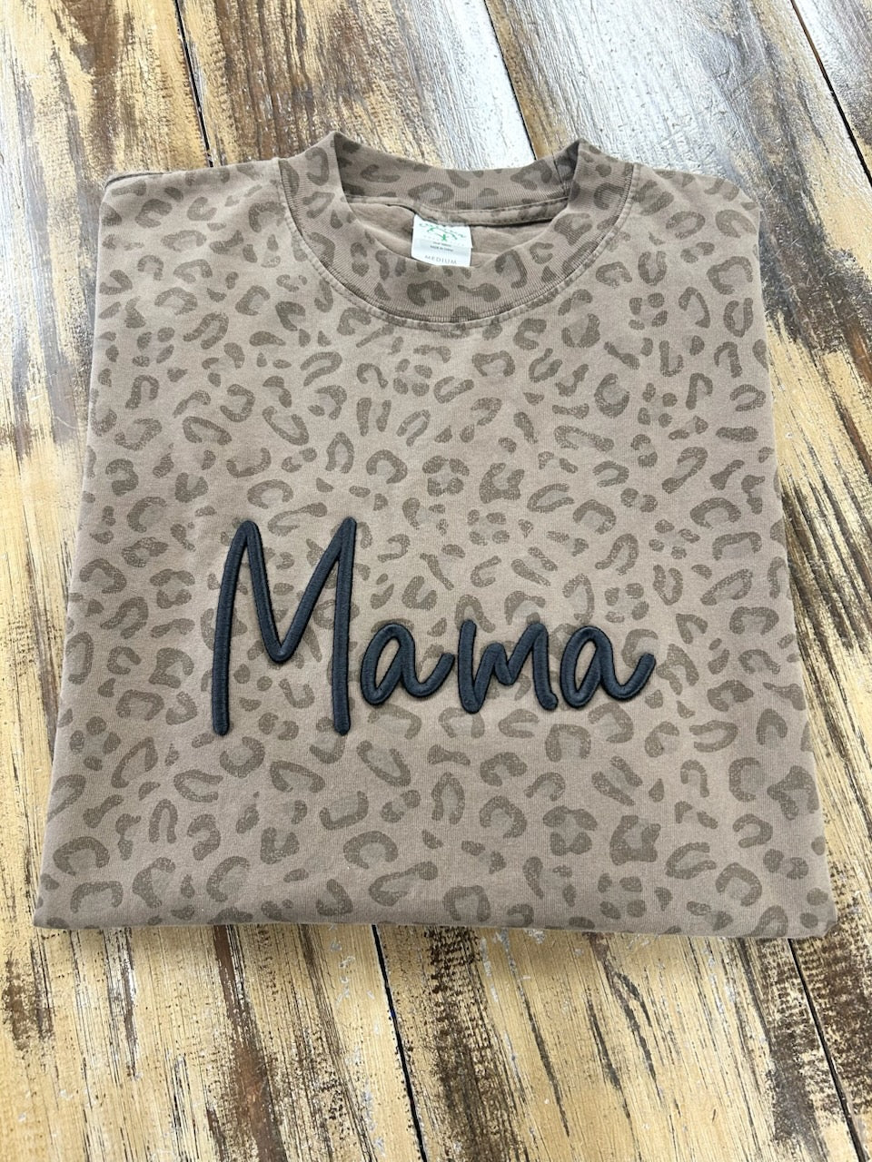 Leopard Print Mama Tee