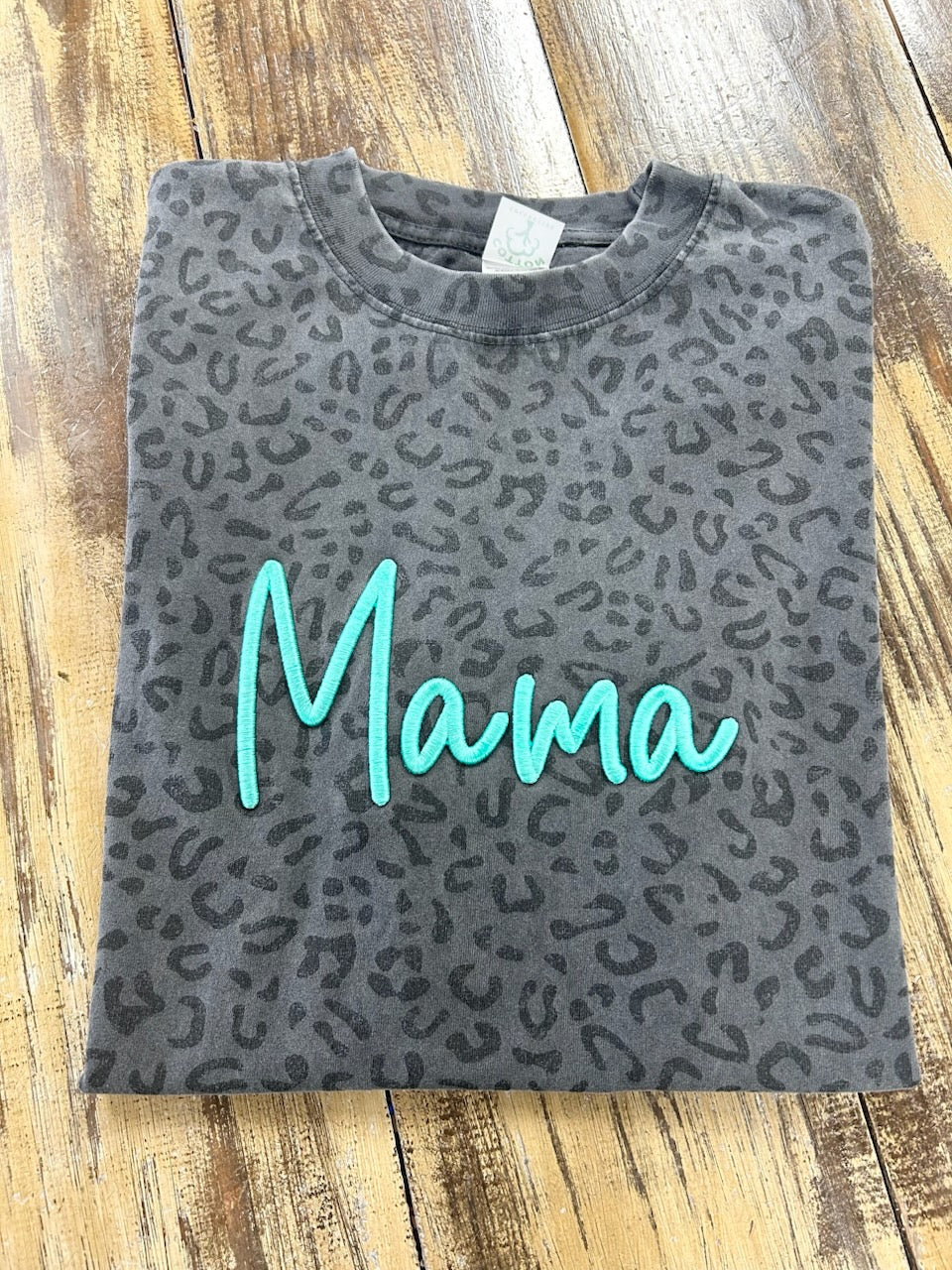 Leopard Print Mama Tee